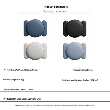 Android Airtag with Magnet Holder Compatible with Google Find My, Waterproof Shockproof Smart Tracker with Protective Cover